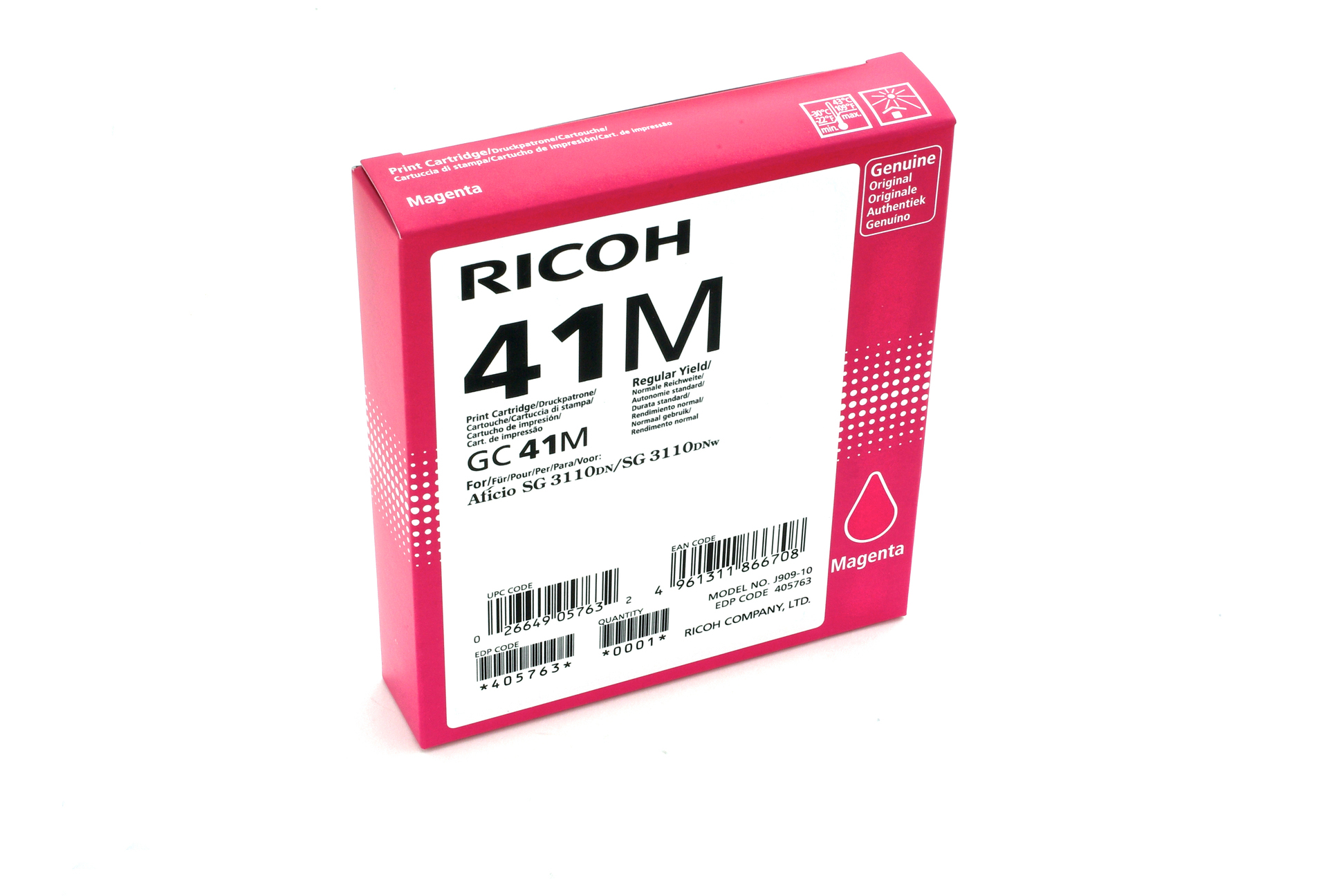Ricoh 405763 ink cartridge 1 pc(s) Original Standard Yield Magenta – image 2