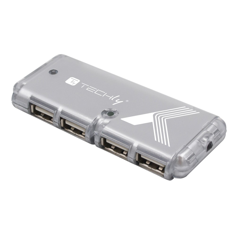 Techly IUSB2-HUB599TY interface hub USB 2.0 480 Mbit/s Grey – image 5