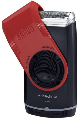 Braun M-60r Foil shaver Trimmer Black, Red – image 3