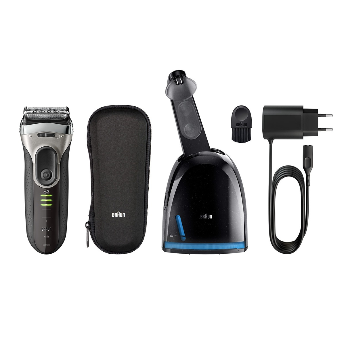 Braun 3-3090cc Foil shaver Trimmer Black, Grey – image 2
