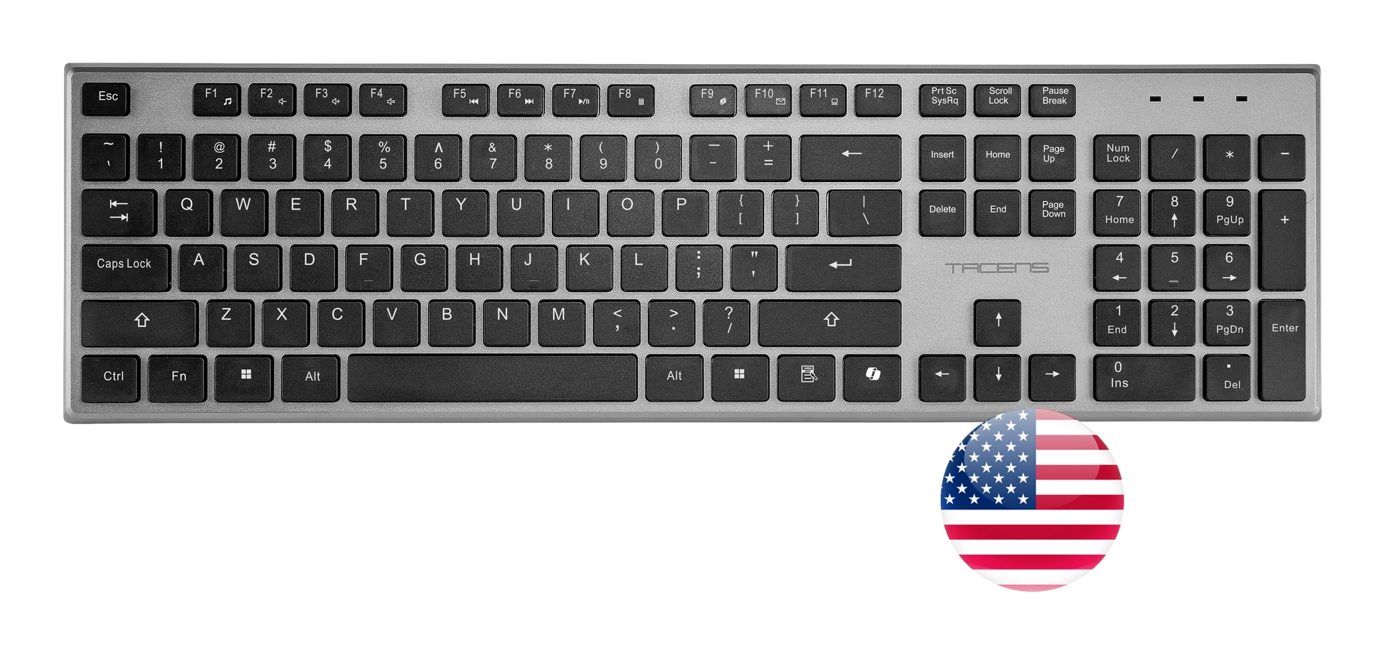 Tacens 6ZENITHUS keyboard Mouse included Home/Office RF Wireless QWERTY US English Grey – image 4