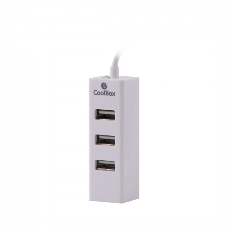 CoolBox HUBCOO190 interface hub USB 2.0 480 Mbit/s White