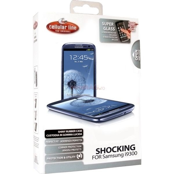 Cellularline SHCKGALAXYS3BK mobile phone case Cover Black