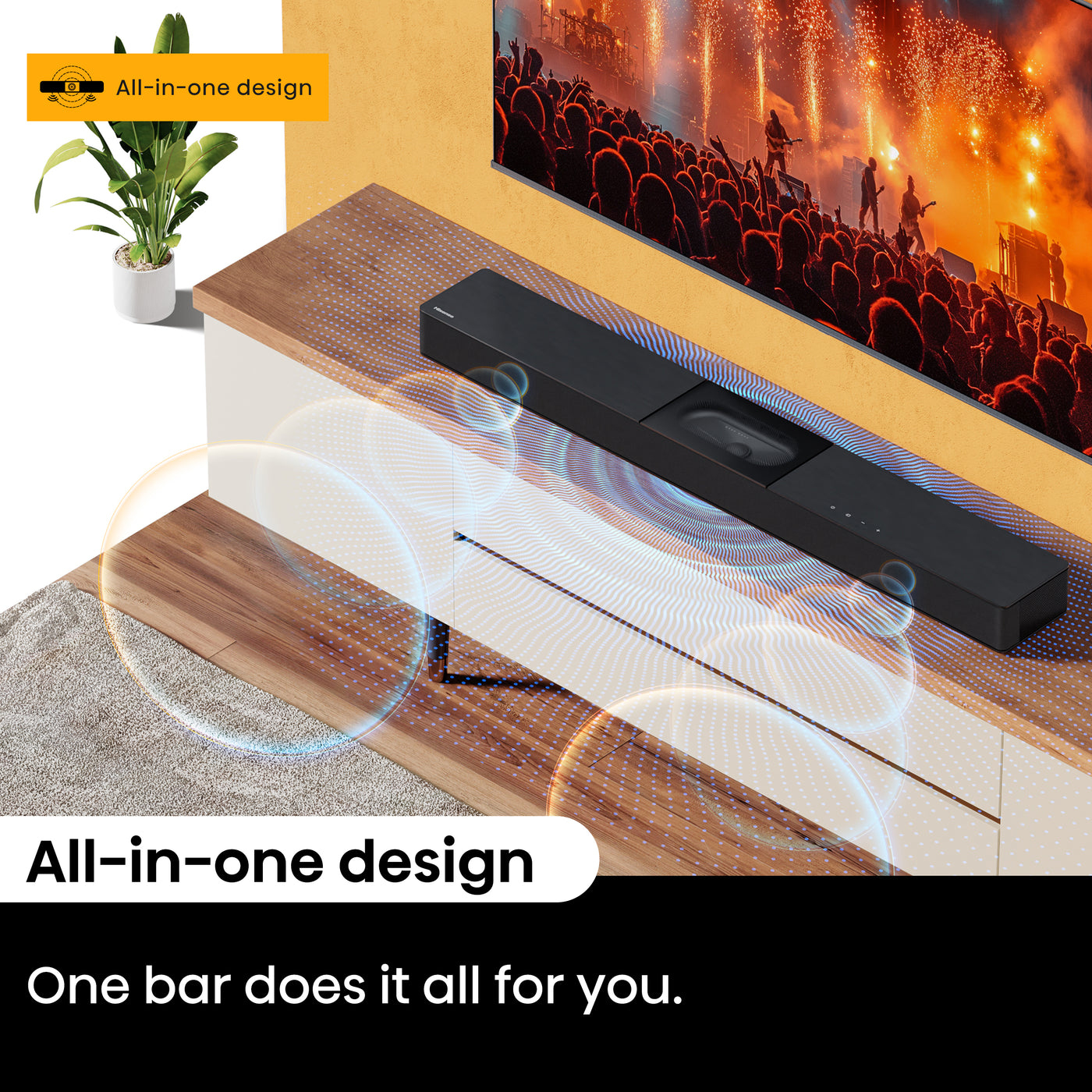 Hisense A620 soundbar speaker Black 2.1 channels – image 4