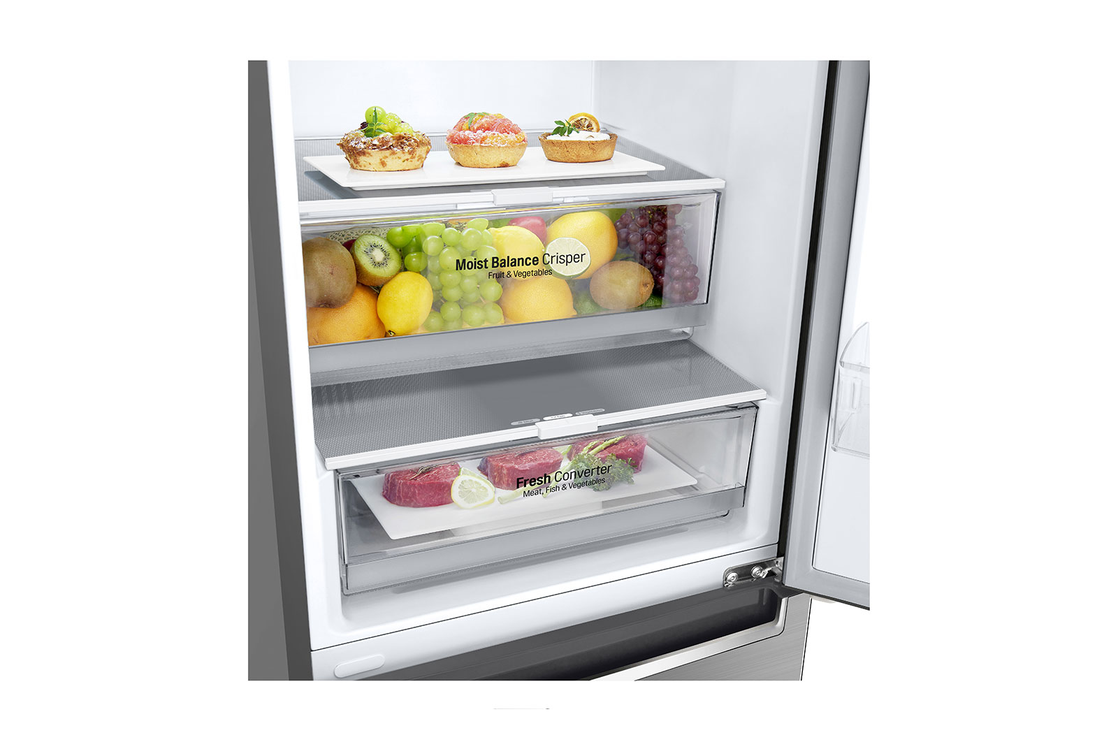 LG GBB61PZGFN fridge-freezer Freestanding – image 4