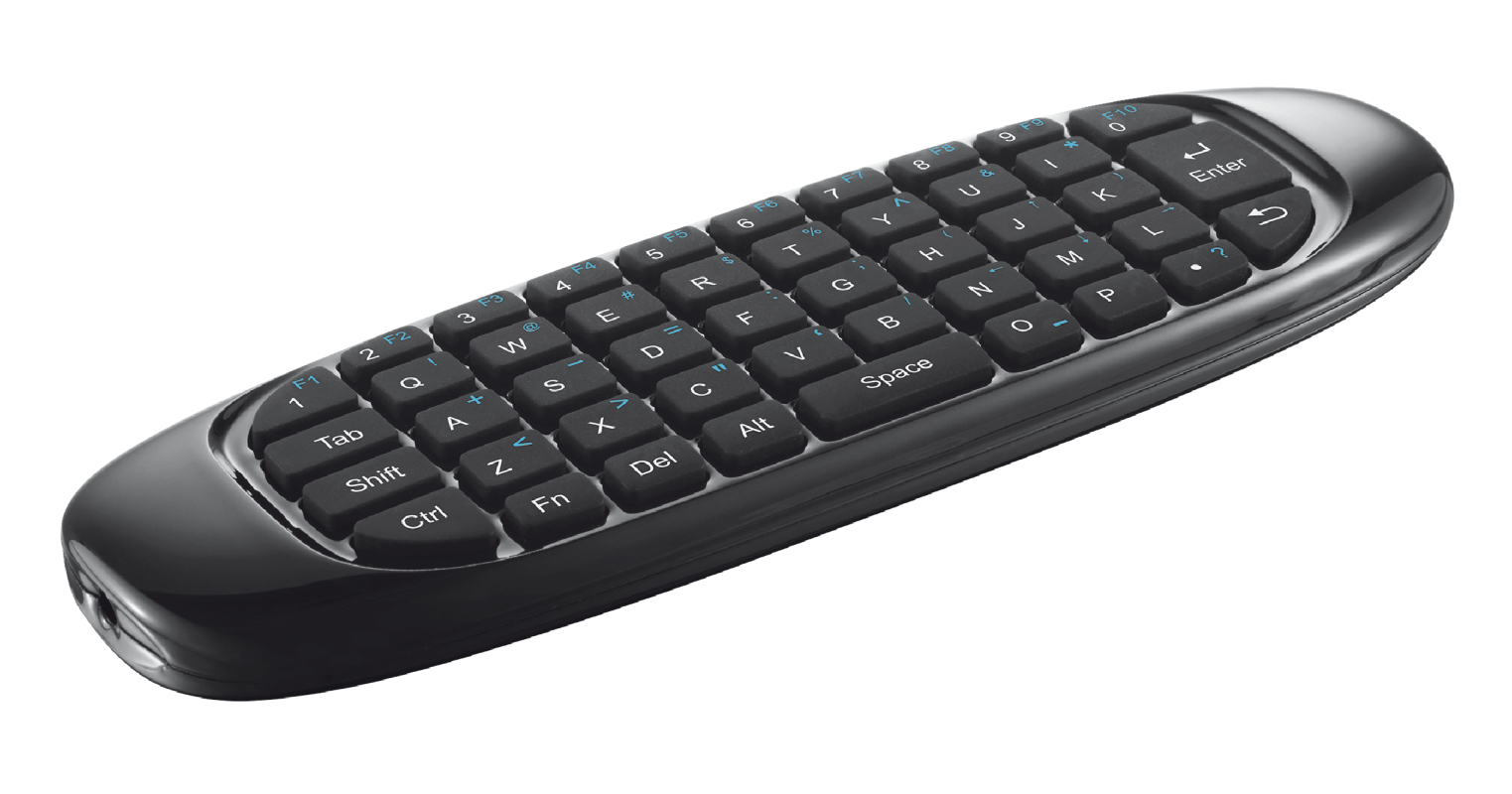 Trust Gesto keyboard TV Portuguese Black