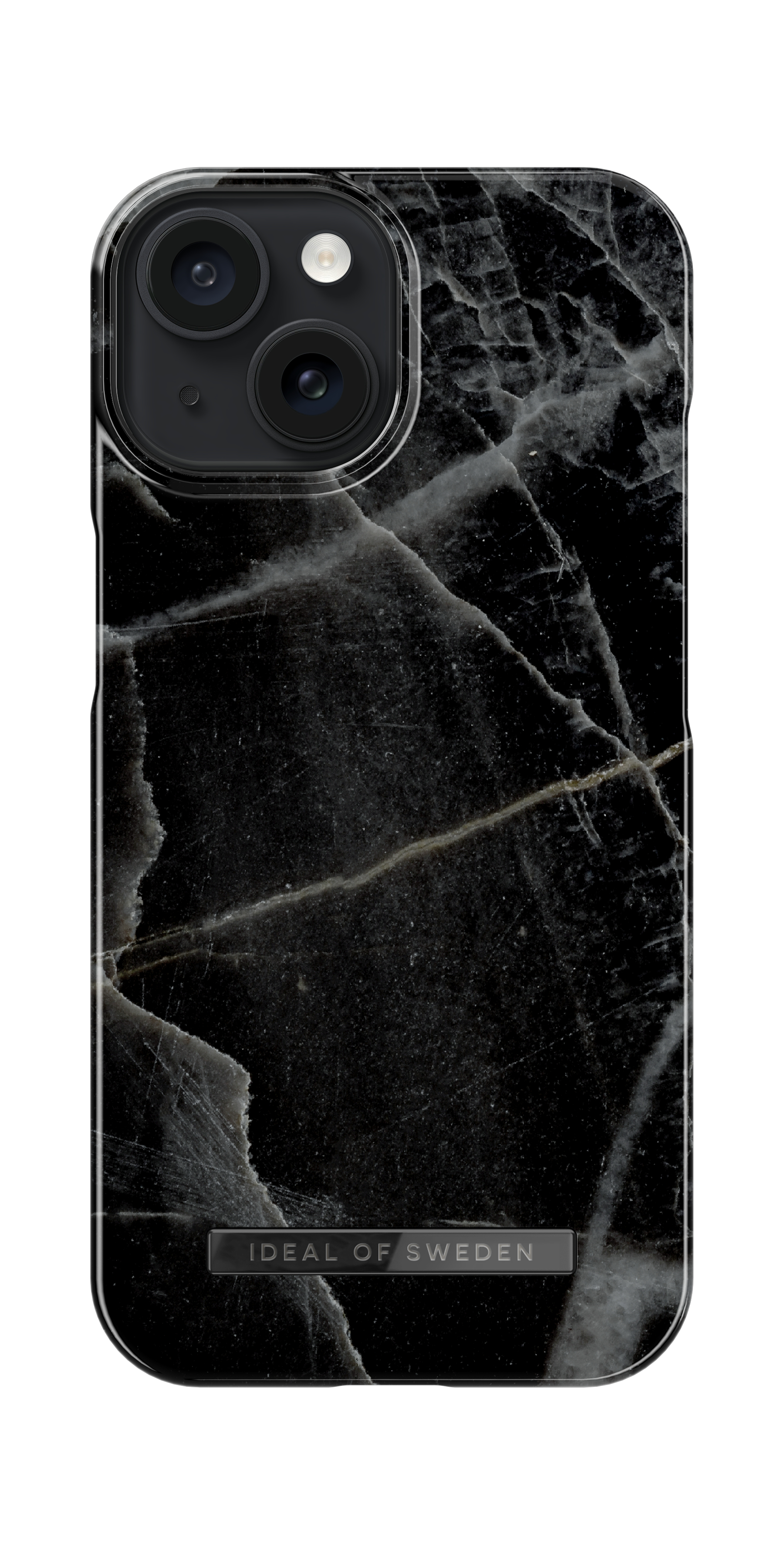 iDeal of Sweden Printed Case iPhone 15 Black Thunder Marble – image 1