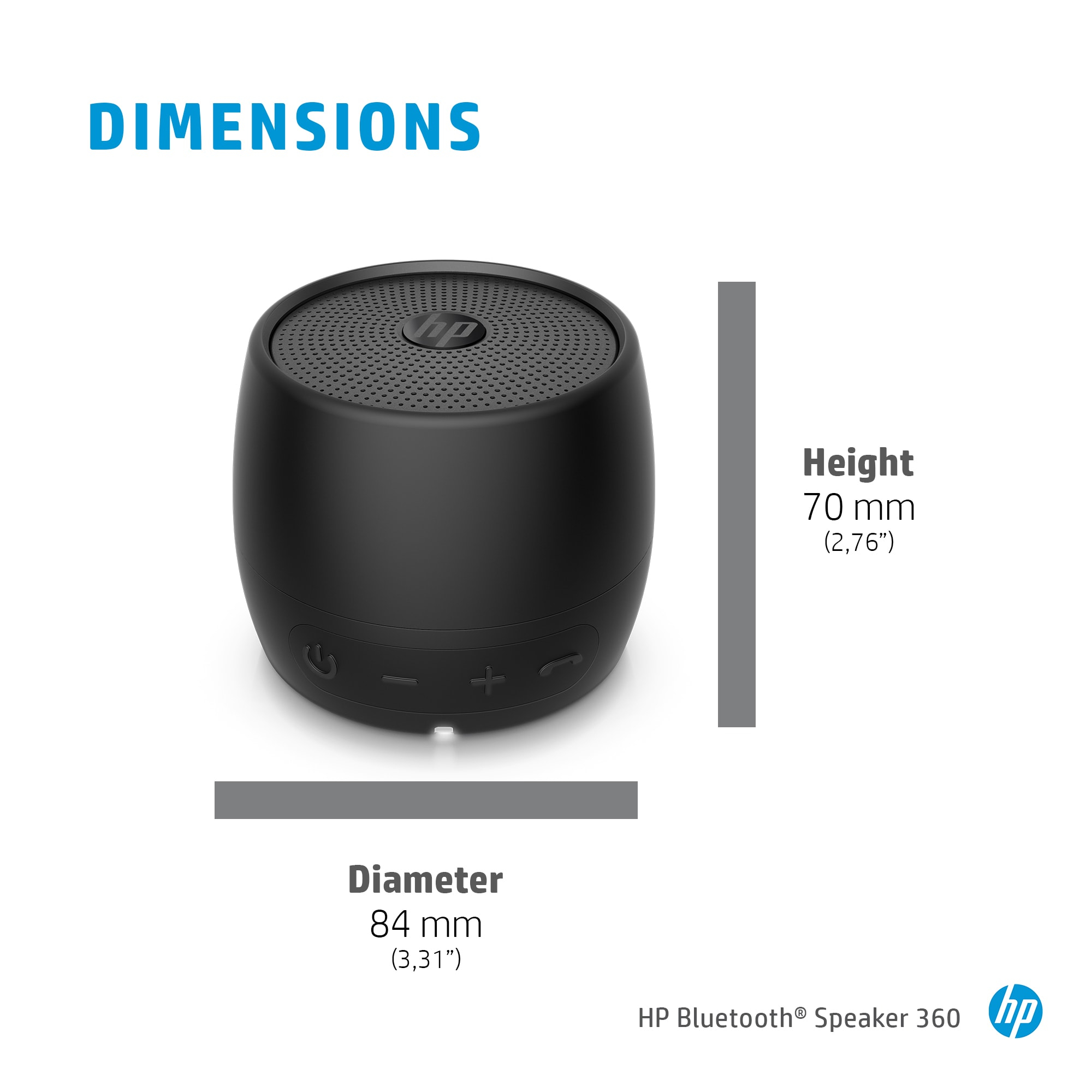 HP Black Bluetooth Speaker 360 image 7