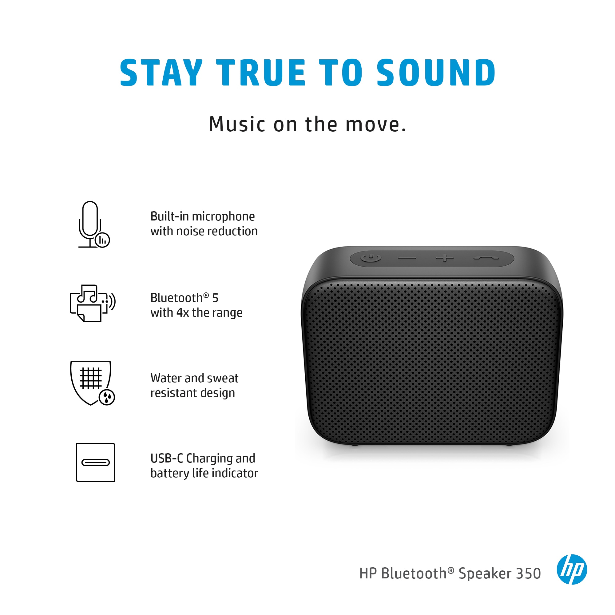 HP Blue Bluetooth Speaker 350 image 9