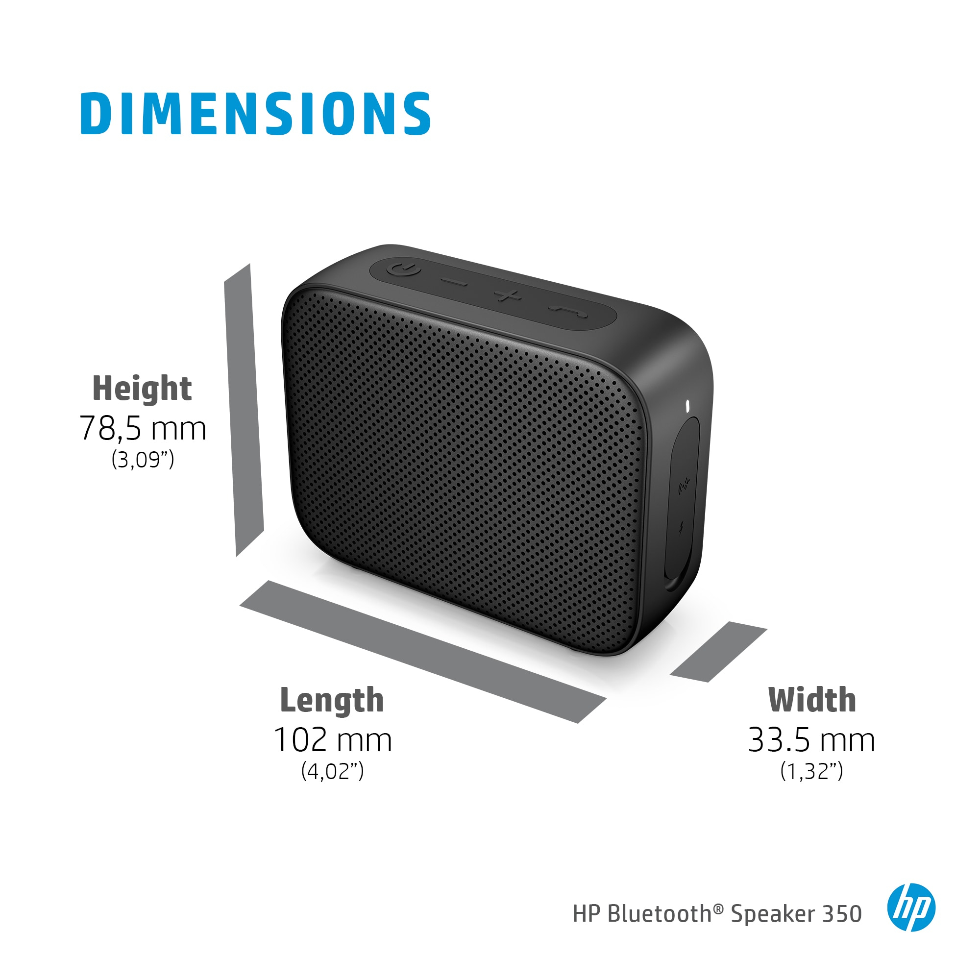 HP Blue Bluetooth Speaker 350 image 10