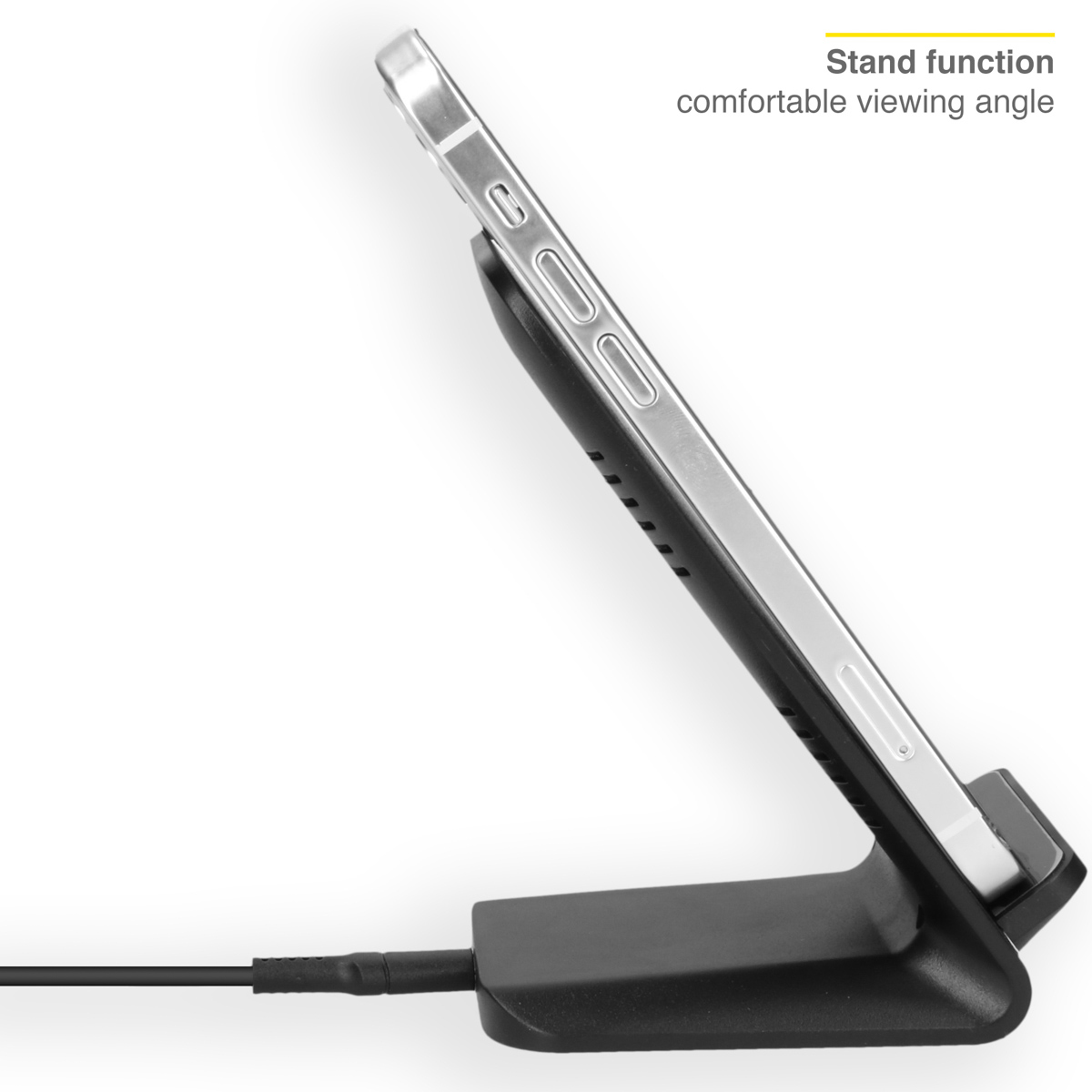 Accezz WIRELESSCHARGER44634001 mobile device charger Smartphone Black USB Wireless charging Indoor – image 4