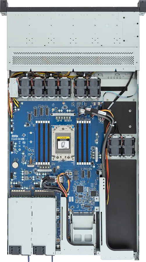 GIGABYTE R143-EG2-AAC2 AMD SoC Socket SP6 Rack (1U) Black, Steel – image 3
