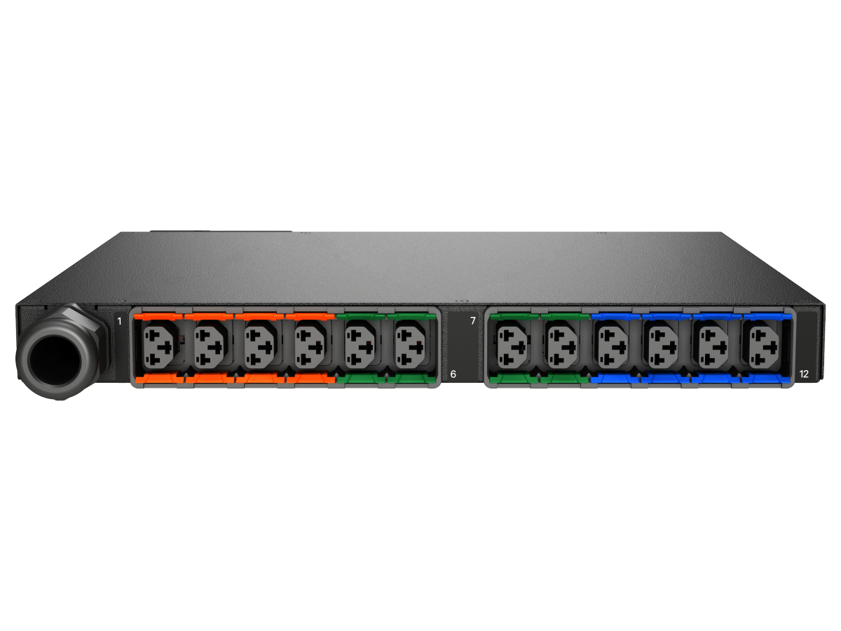 Vertiv Geist MNS3E1R6-12CF18-4CS15A0H10-S power distribution unit (PDU) 12 AC outlet(s) 0U Black – image 2