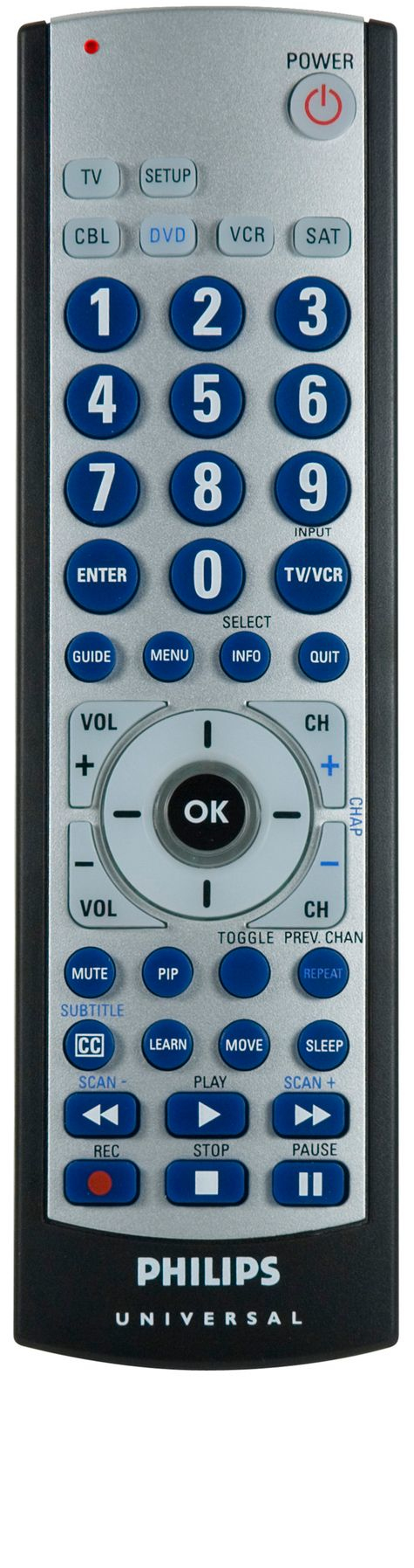 Philips SRU3005 Big button Universal remote control