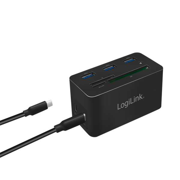 LogiLink UA0370 laptop dock/port replicator Wired USB 3.2 Gen 1 (3.1 Gen 1) Type-C Black – image 2