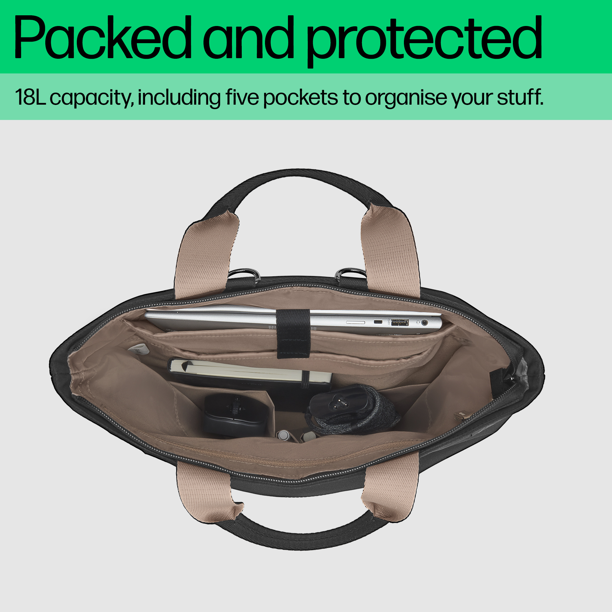HP 14 Convertible Laptop Backpack Tote – image 4