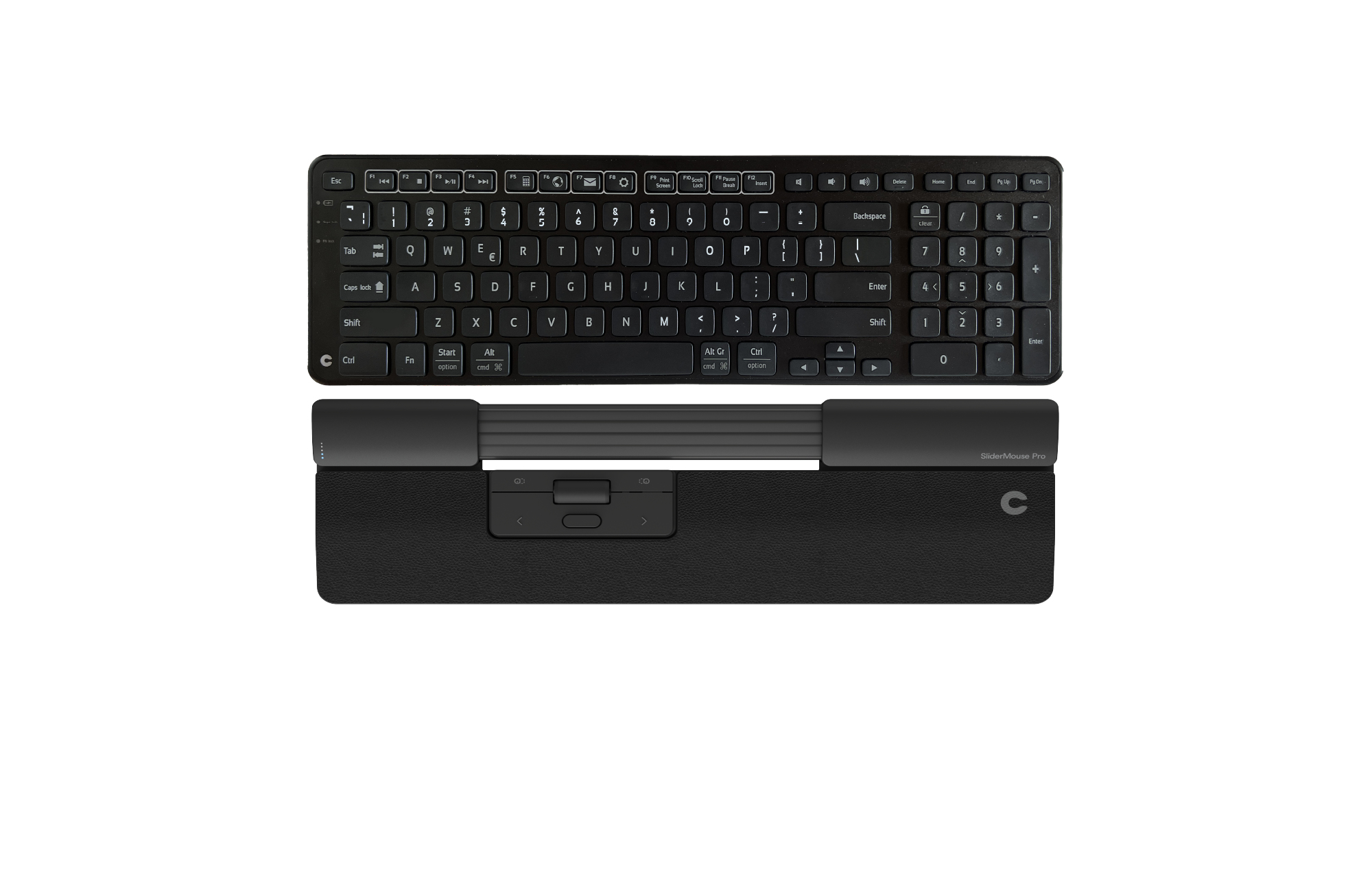 Contour Design SliderMouse Pro Slim Vegan Leather + Balance Keyboard BK