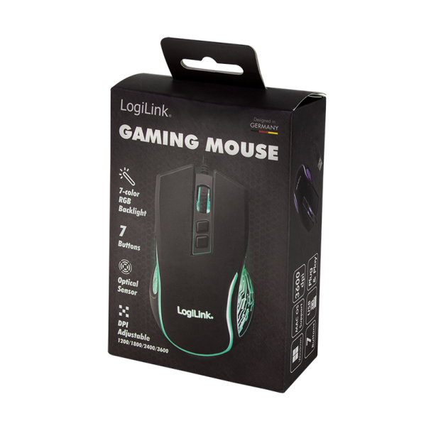 LogiLink ID0207 mouse Gaming Right-hand USB Type-A 3600 DPI – image 7