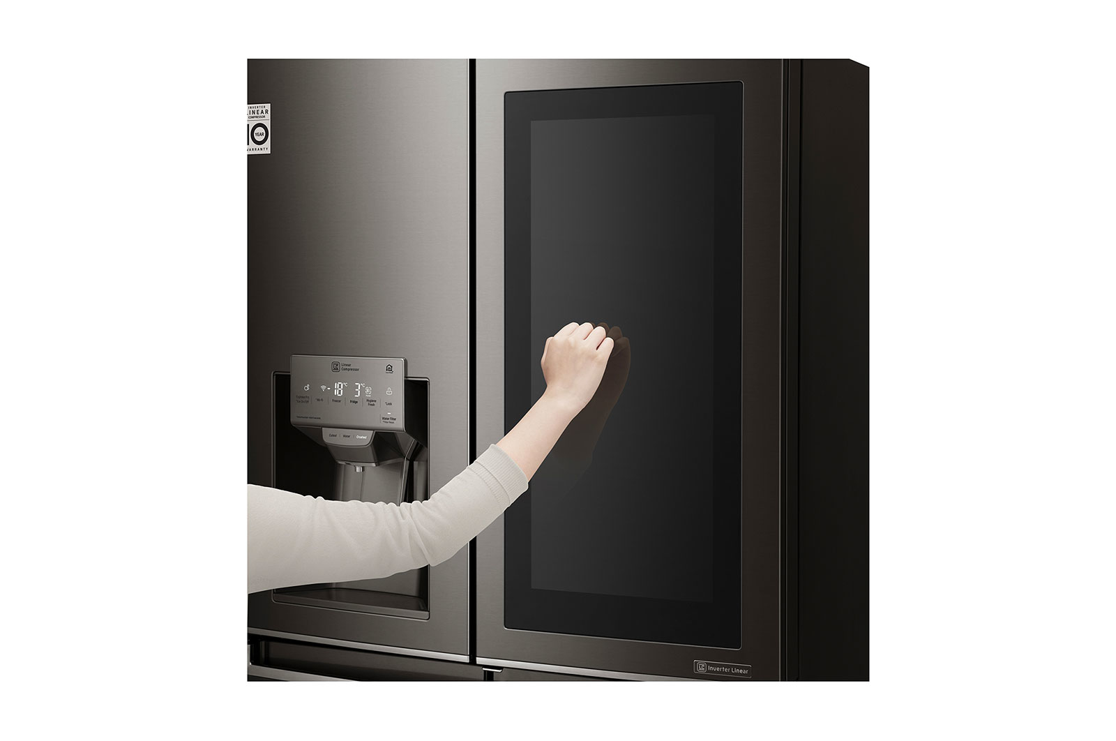LG GR-X31FTKHL side-by-side refrigerator Freestanding – image 5