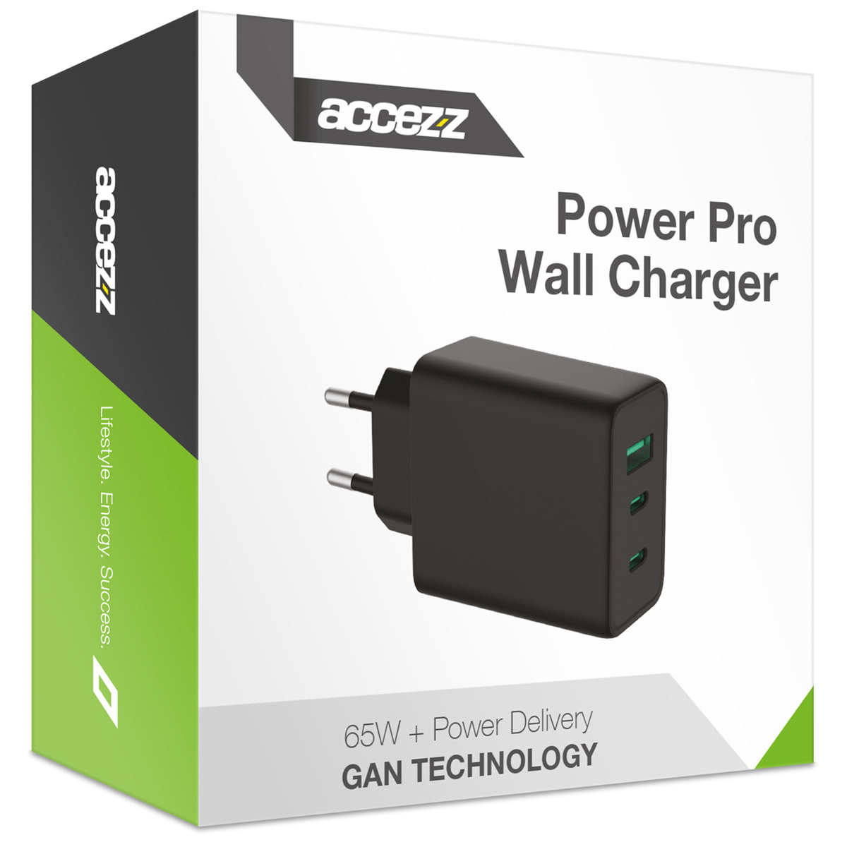 Accezz SH00049957 mobile device charger Universal Black AC Fast charging Indoor – image 2