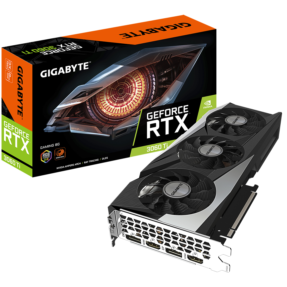 GIGABYTE GAMING GV-N306TGAMING-8GD graphics card NVIDIA GeForce RTX 3060 Ti