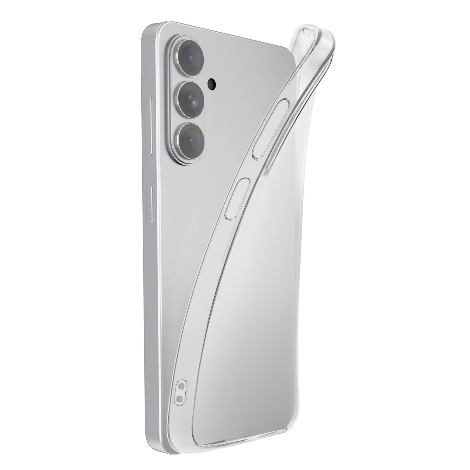 Funda móvil - CellularLine Fine, Para Samsung Galaxy A37, Ultrafina, Goma blanda, Transparente