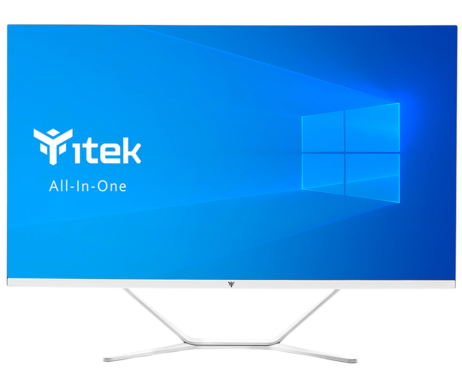 itek ITAIOBB27IH51WB PC/workstation barebone All-in-One White Intel H510 LGA 1200 (Socket H5) Built-in speaker(s) – image 1
