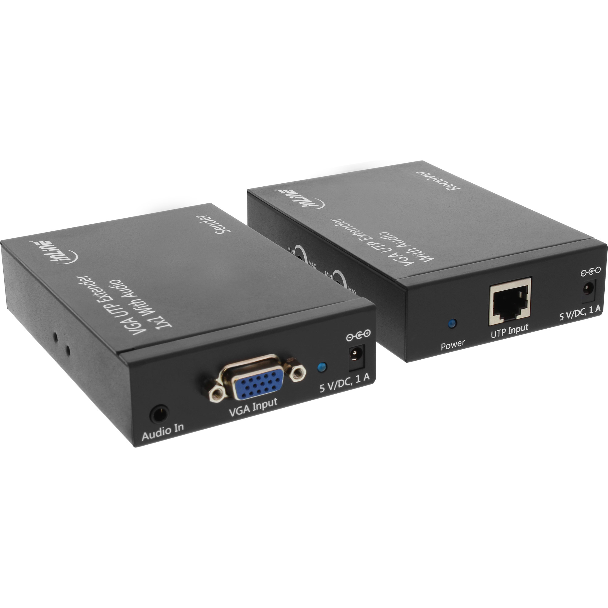 InLine VGA Extender over RJ45 Patch Cable UTP / STP with Audio up to 300m – image 2