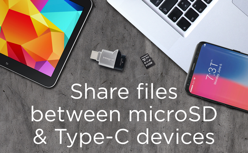 Integral USB 3.0 CARD READER TYPE C SINGLE SLOT MICRO SD ETAIL – image 2