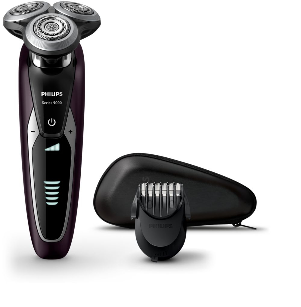 Philips SHAVER Series 9000 S9521/42 men's shaver Rotation shaver Black, Silver