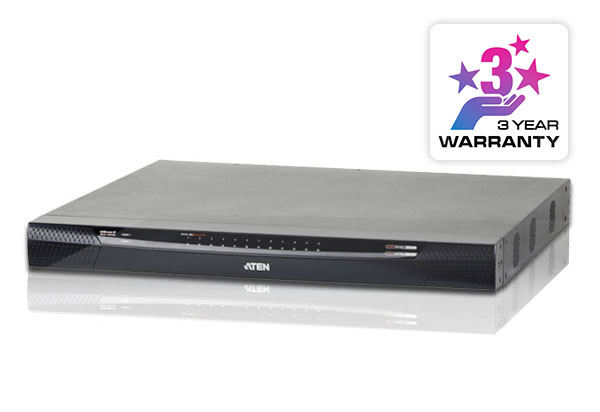 ATEN KN4124VA-AX-E KVM switch Rack mounting Black, Grey – image 1