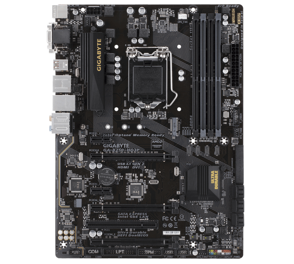 GIGABYTE GA-B250-HD3P motherboard Intel® B250 LGA 1151 (Socket H4) ATX – image 4