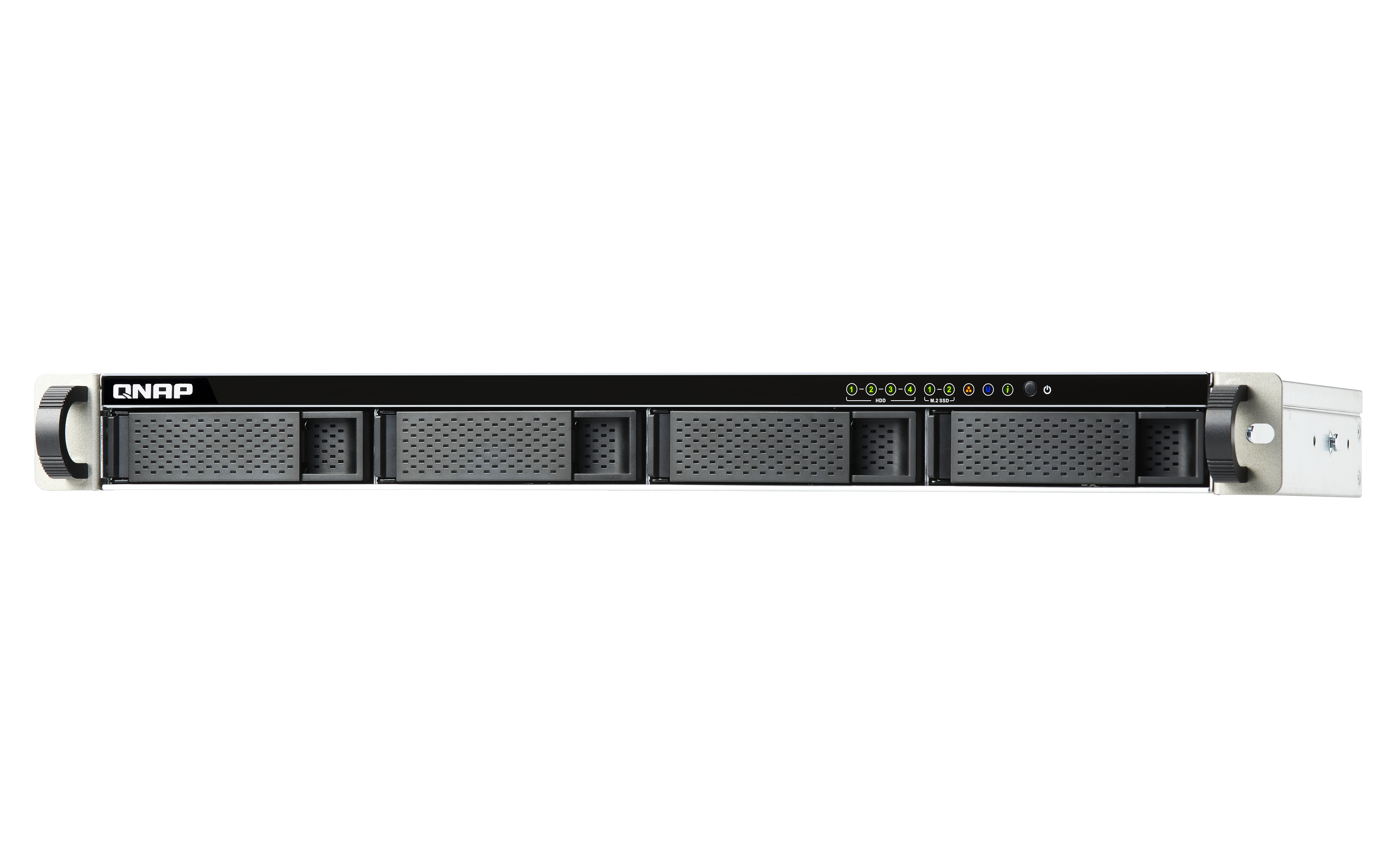 QNAP TS-451DeU-2G NAS Rack (1U) Nätverksansluten (Ethernet) Svart, Grå J4025