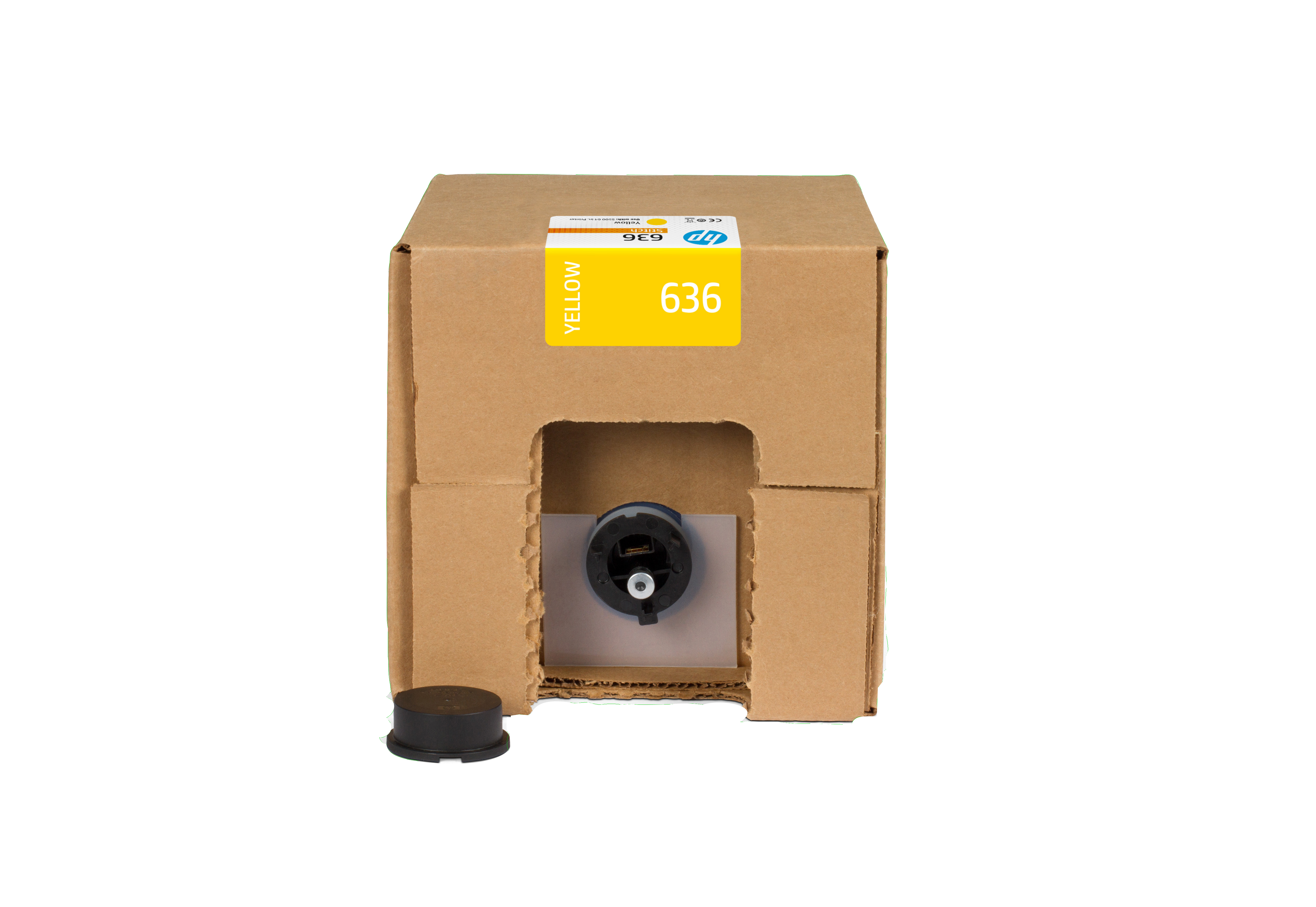 HP 636 3-L YELLOW ST DYE INK C .