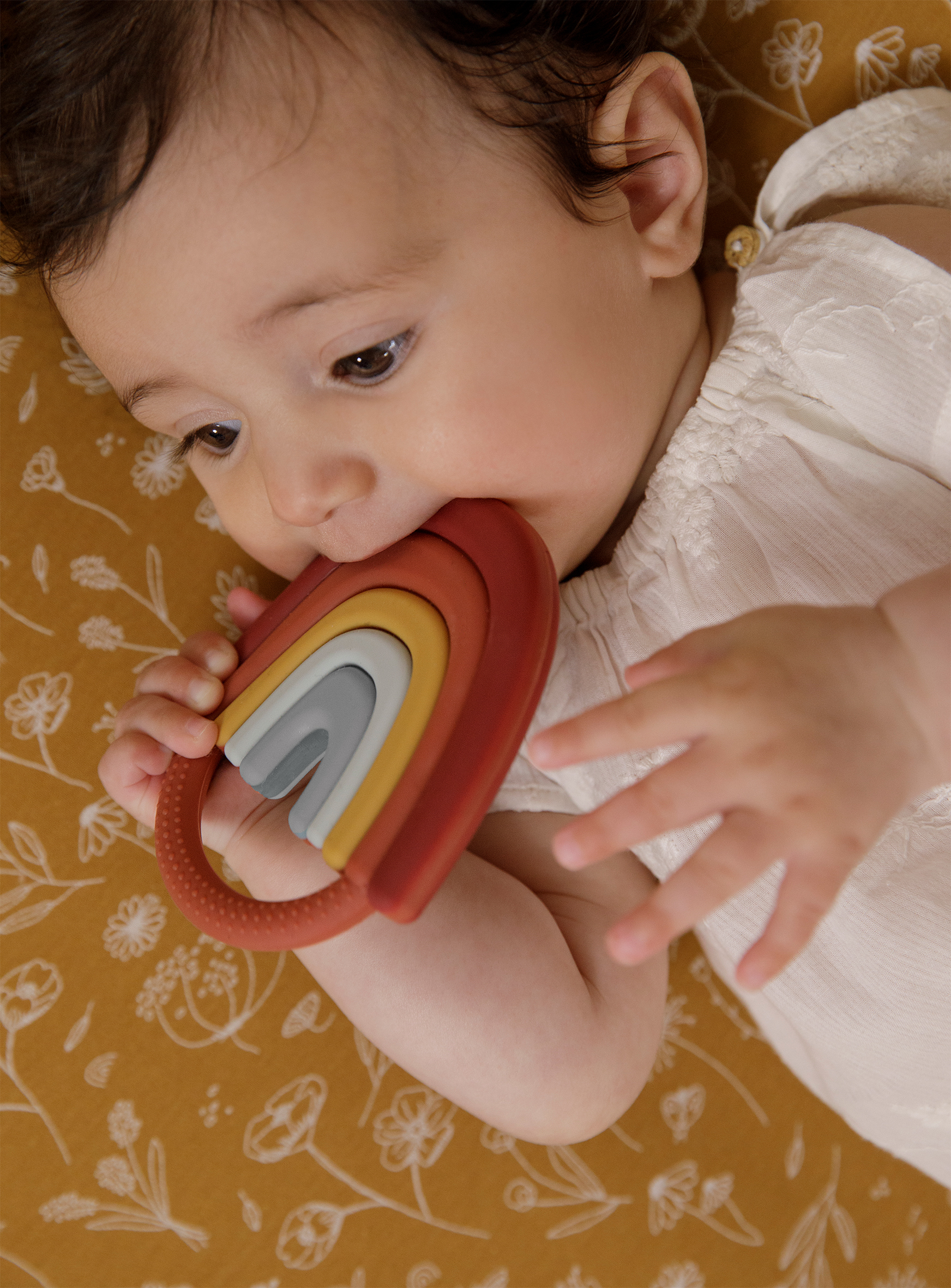 Resim Rubo Toys Silikon Diş Kaşıyıcı Halka, Çok Renkli