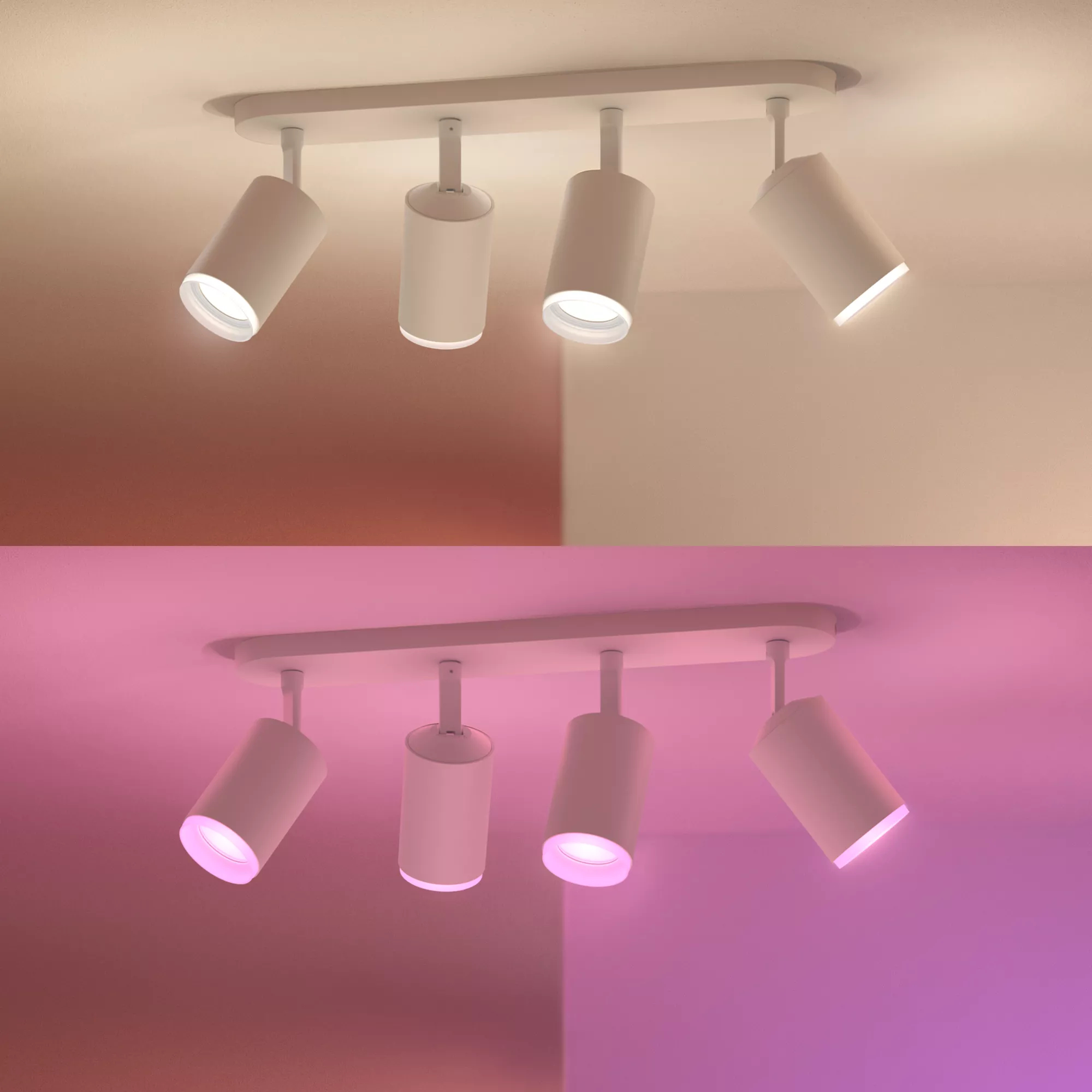 Philips by Signify Philips Hue White and colour ambience Fugato quadruple spotlight – image 4