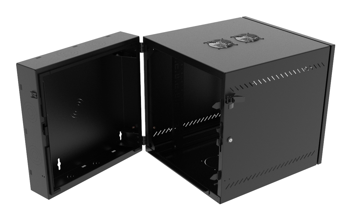Vertiv VR Rack GL24WMCMM-B-SE-AF-00 rack cabinet 12U Wall mounted rack Black – image 4