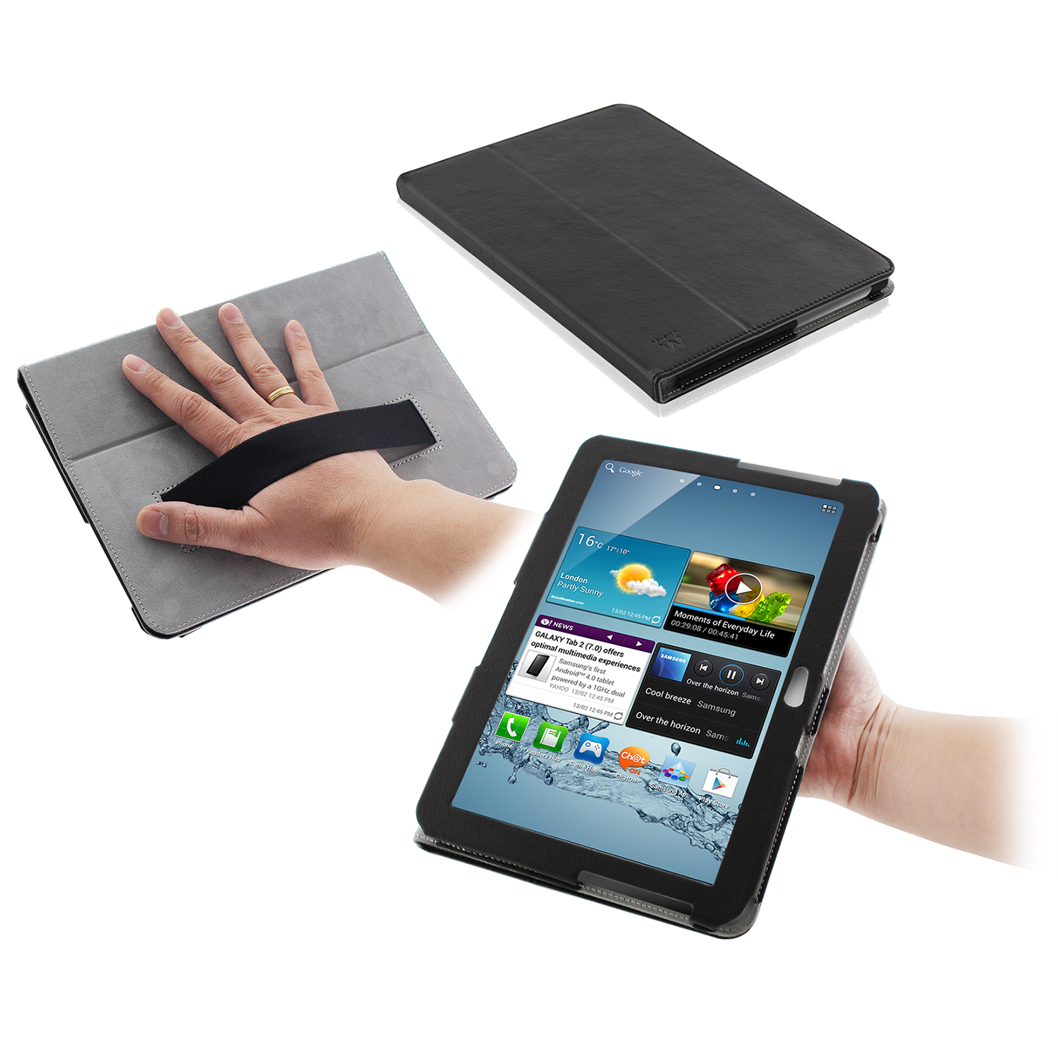 Ewent Leggio 25.6 cm (10.1") Cover Black – image 2