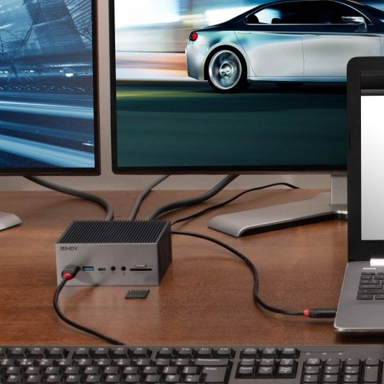Lindy 43351 laptop dock/port replicator Docking USB 3.2 Gen 1 (3.1 Gen 1) Type-C Grey – image 6