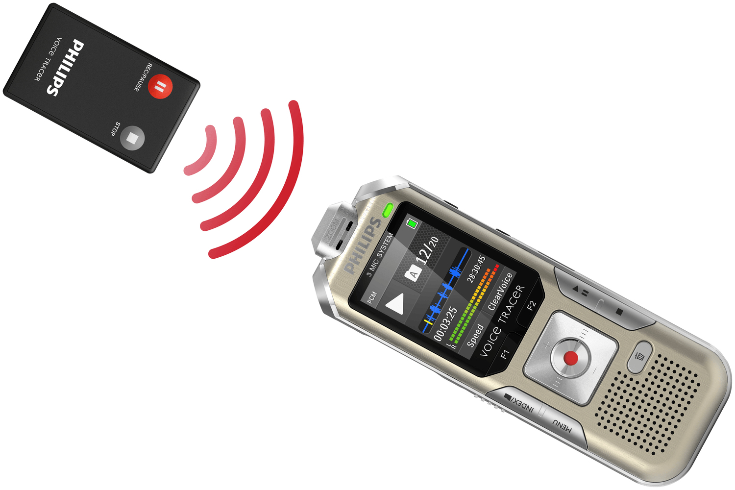 Philips Voice Tracer DVT6510 Internal memory & flash card Champagne, Silver – image 9