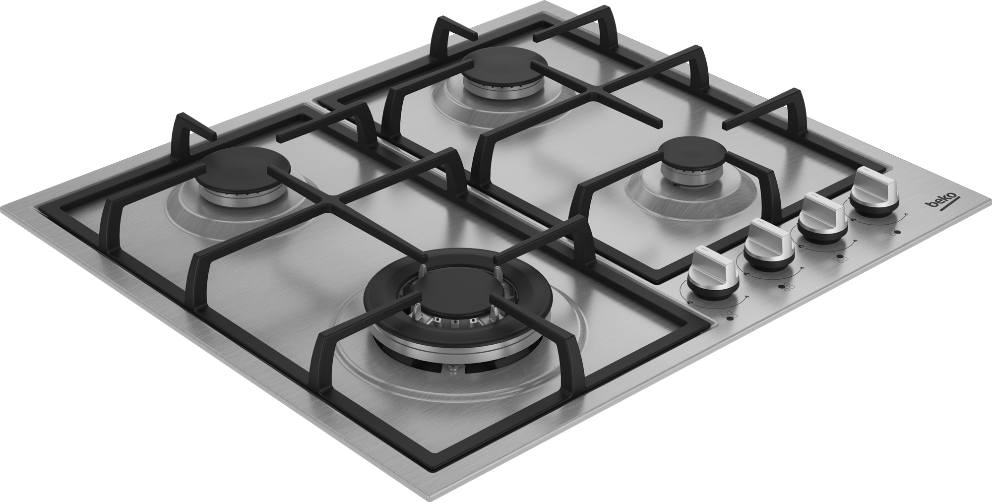 Beko 8770253200 hob Stainless steel Gas – image 2