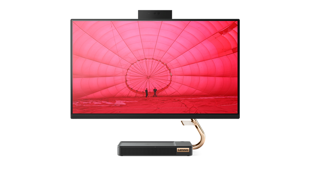 Lenovo IdeaCentre 5 Intel® Core™ i5 i5-10400T 60.5 cm (23.8″) 1920 x 1080 pixels All-in-One PC 8 GB DDR4-SDRAM 512 GB SSD Windows 10 Home Wi-Fi 6 (802.11ax) Black image 1