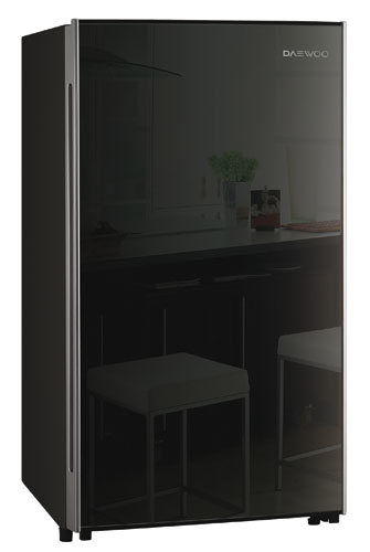 Daewoo FN-15B2RNB combi-fridge Freestanding Black – image 1