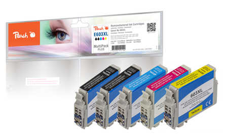 Peach PI200-849 ink cartridge 5 pc(s) Compatible Black, Cyan, Magenta, Yellow