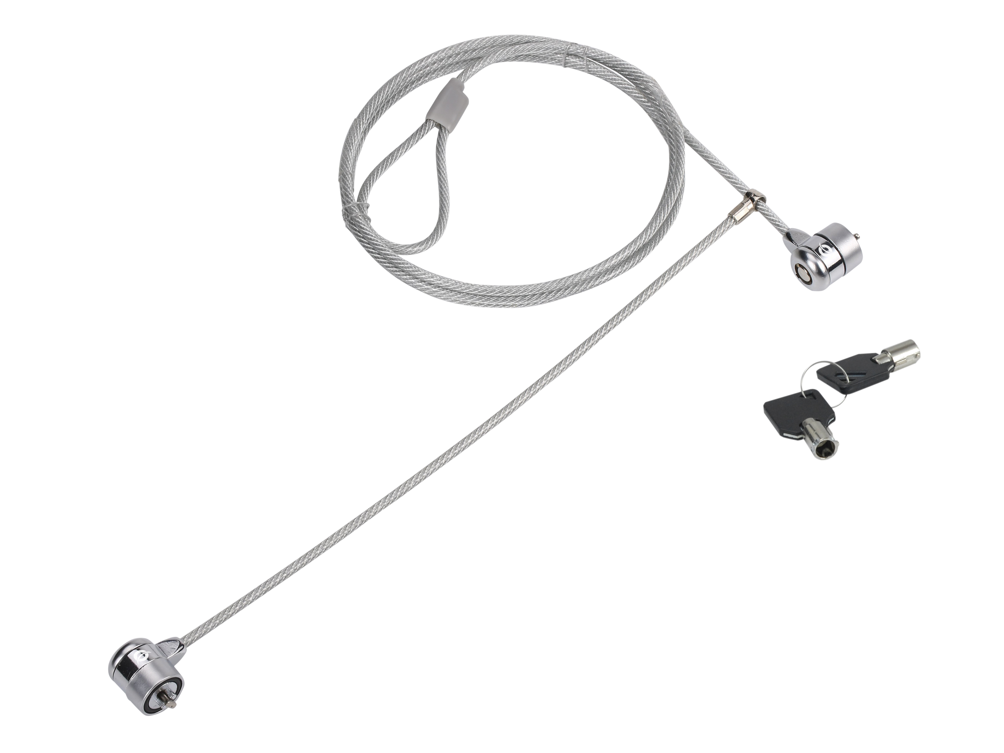 Conceptronic Keyed Dual Head Laptop Lock, 1.5m