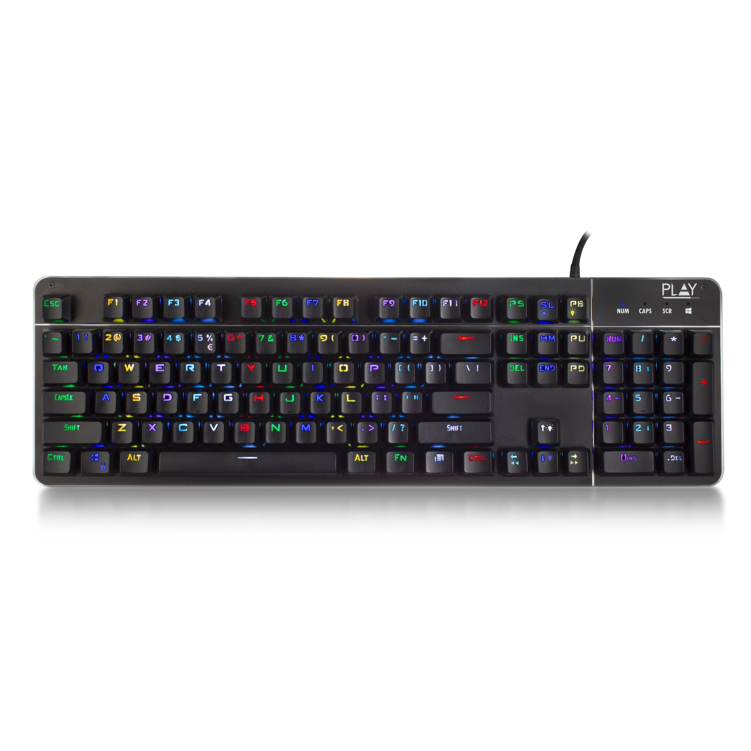Ewent PL3350 keyboard Gaming USB QWERTY English Black