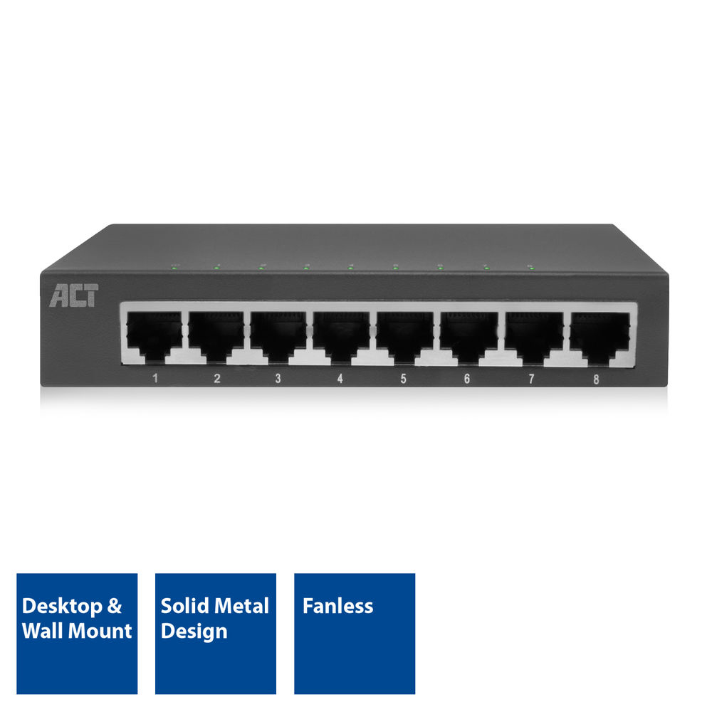 ACT 8-Port Gigabit Ethernet Switch – image 2