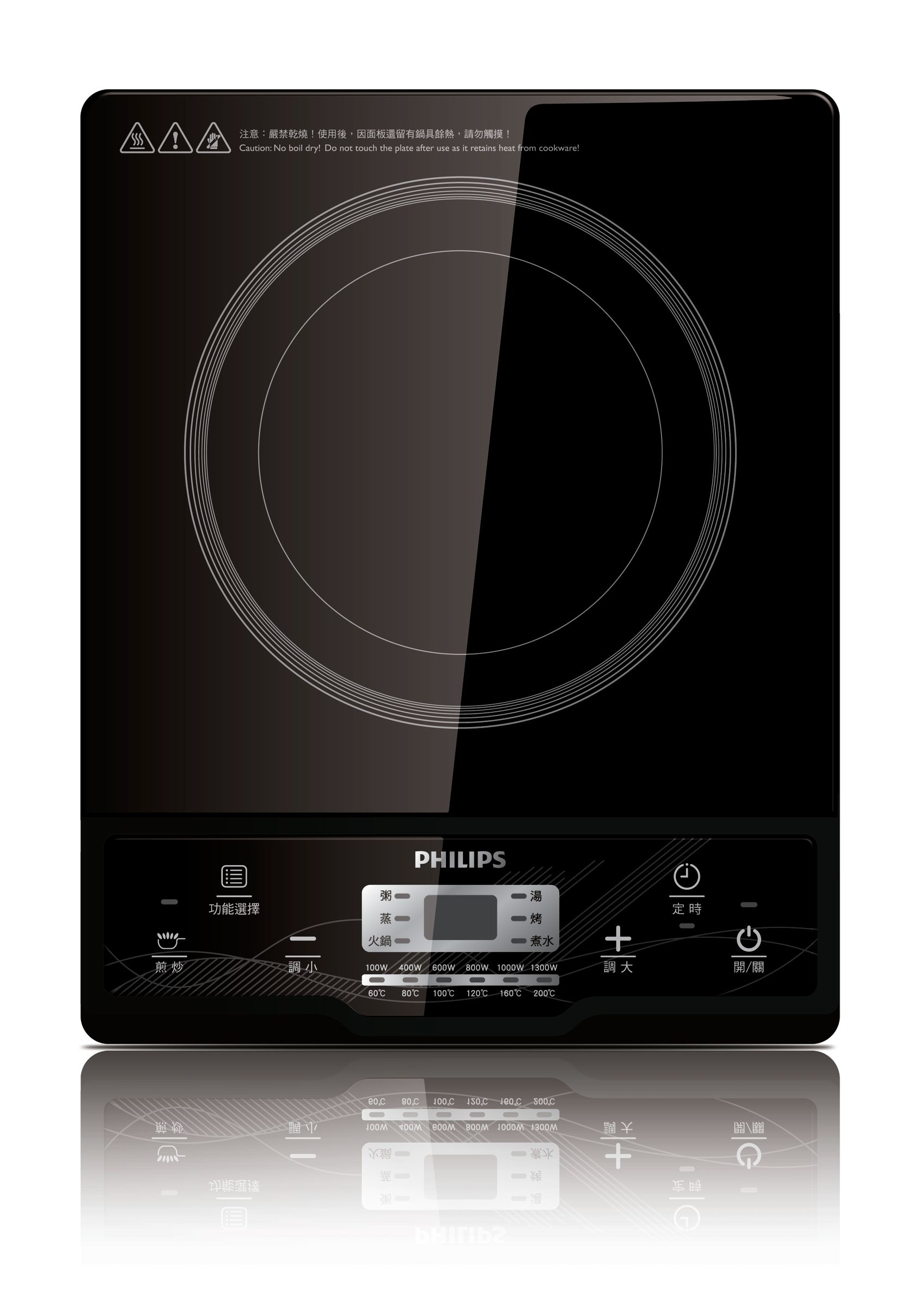 Philips Daily Collection HD4924/50 hob Black Countertop Zone induction hob 1 zone(s)