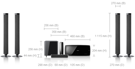 Samsung HT-BD7255 home cinema system 5.1 channels – image 3