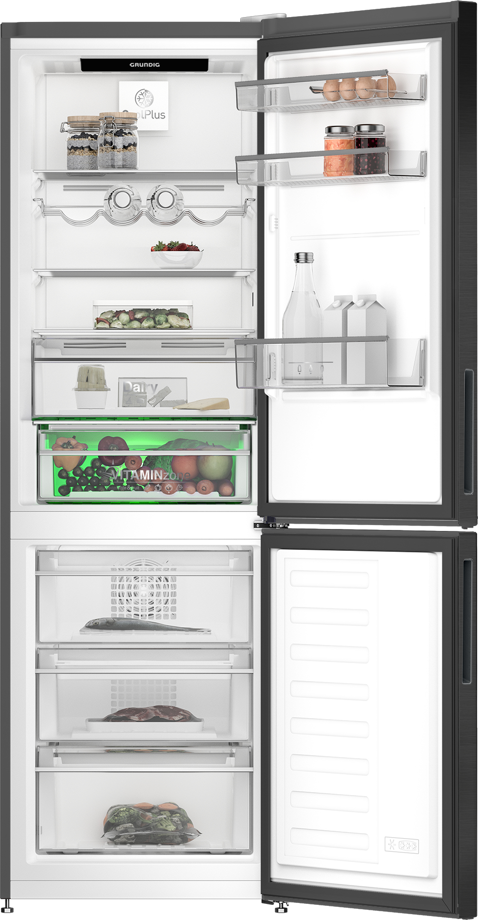 Grundig GKN4685VPZ No Frost Fridge Freezer with Vitaminzone Technology – image 2